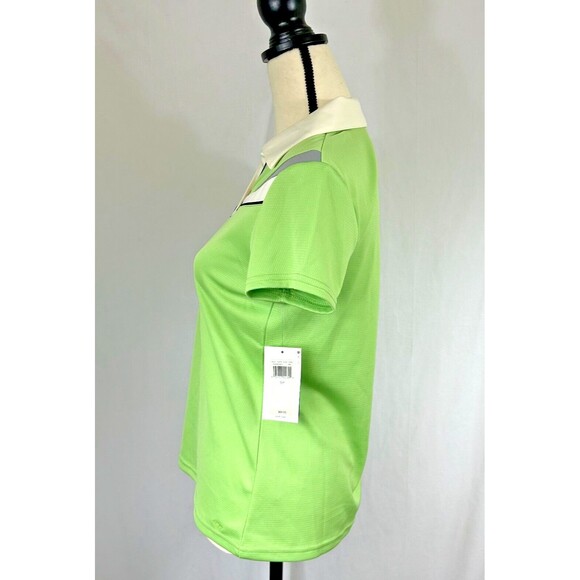 IZOD XFG Cool-FX Golf V-Neck Polo Shirt - Tennis - Celery Green - Women's Sz S/P - Picture 5 of 9